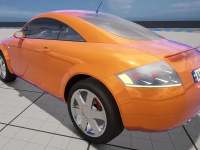 AUDI TT Drivable Car Vehicle Transport for Unreal Engine 3D model