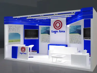Booth Exhibition Stand a319a 3D model