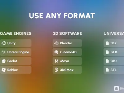 Office 2 Low-poly 3D model