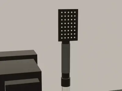 BATH BLACK Low-poly 3D model