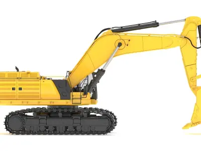 Crawler Excavator Generic 03 3D model