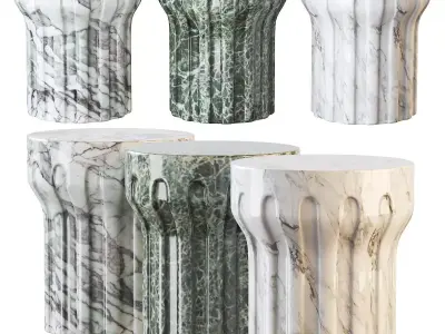 Dark Gray Donegal End Table 3D model