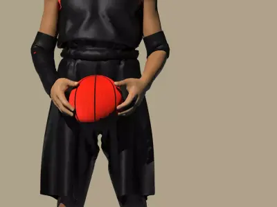 basket player 3D model