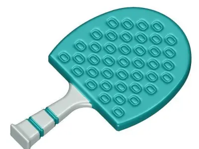 Kids Tennis Paddle Toy 3D model