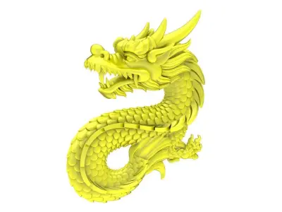 A4625 Zodiac Chinese Dragon Pendant 3D Model 3D print model