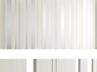 Decorative wall panel set 17 3D model