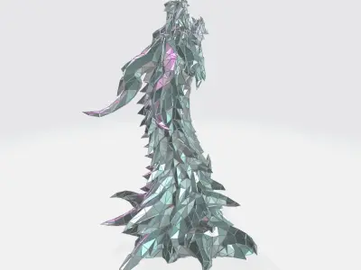 Alduin Elder Scrolls WIREFRAME VORONOI WIREMESH MESH 3D print model