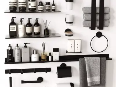 Bathroom accessories 30 3D model