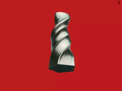 Geometric Twisted Art Deco 3D print model