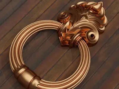 Antique Door Handle for Printing and Casting 3D print model