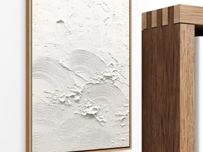 Plaster Two Frame 15 Low-poly 3D model