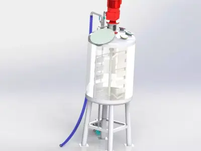 Vacuum agitator  2 Ton Capacity 3D print model