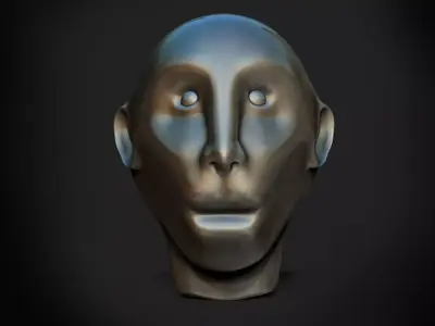 Monkey Head 3D Model Low-poly 3D model