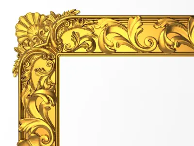 Carved Picture Frame 3D model purchase