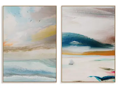 Abstract Painting Frame set 3D model order