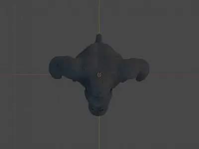 Gorilla Free low-poly 3D model Low-poly 3D model