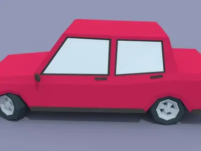 LowPoly Vehicle 001 Low-poly 3D model