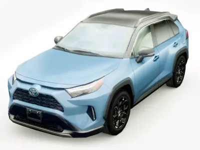 Toyota RAV4 XSE hybrid 2023 Low-poly 3D model