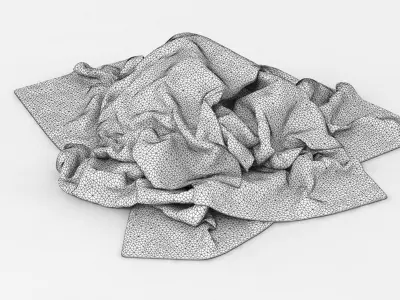 Towel Pile 2 3D model
