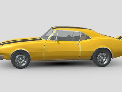Chevrolet Camaro 1967 Low-poly 3D model