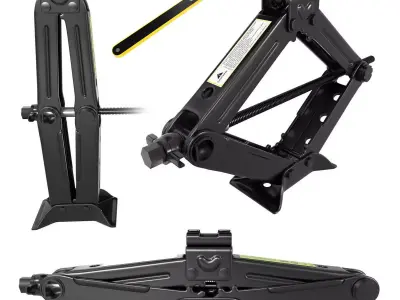 Scissor Jack  Car  with Hand Crank Portable RV Stabilizers  3D model