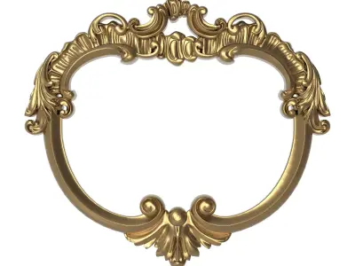 Carved Picture Frame 3D model