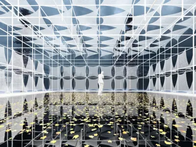 Modern Pavilion Exhibition Space 3D model