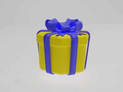 Gift boxes Low-poly 3D model