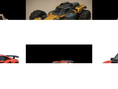 Gt one Car bundle 10 pack 100 glb 3D model