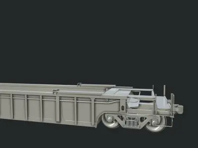 Flat Car 3D model