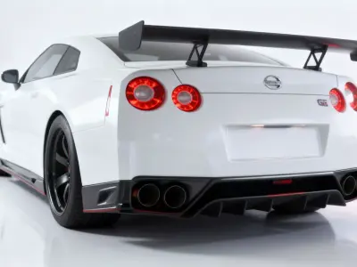 Nissan GTR Nismo High Poly 3D Model Game Ready Render Ready 3D model