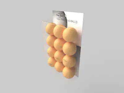 Ping Pong Ball M02 Low-poly 3D model