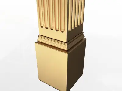 Column Capital 03 Low-poly 3D model