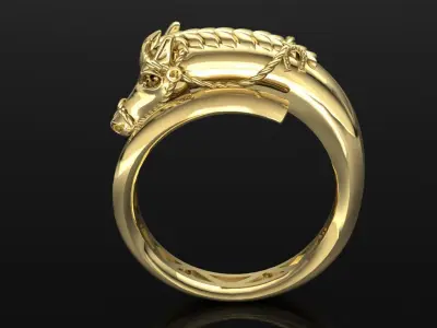 horse ring 3D print model