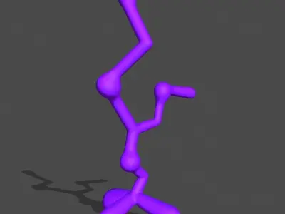 Strange line things pack Low-poly 3D model