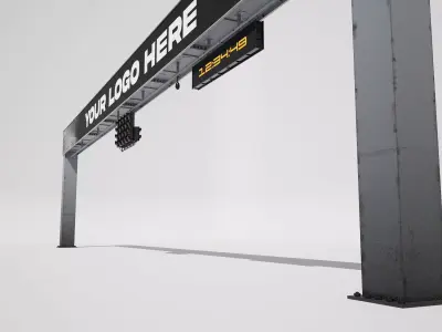 Racetrack Starting Light  3D model