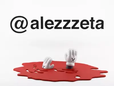 Kaws Red Blanket Companion Textured Low-poly 3D model