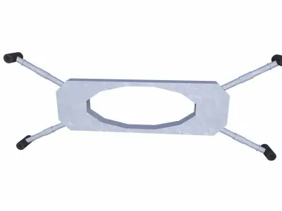 Spacer Low-poly 3D model