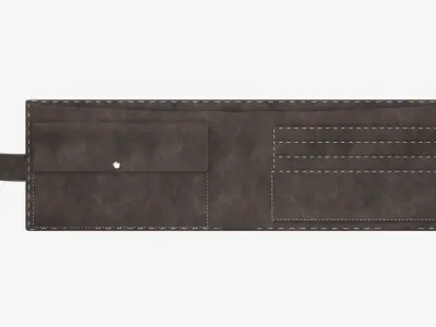 Leather wallet 3D model