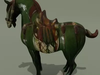 Horse Statuette D 3D model