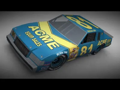 1980s Game Ready Buick Regal Low-poly 3D model