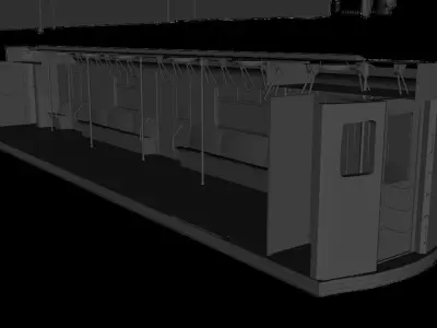 Subway Train Car R36 3D model