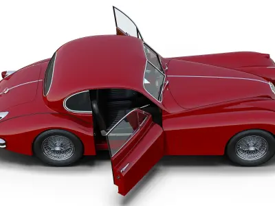 Jaguar XK140 FHC 3D model