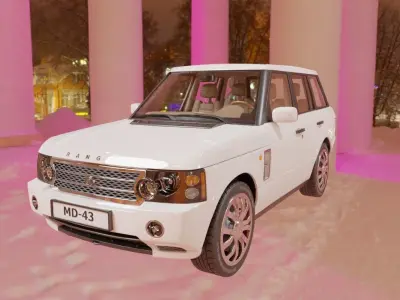 Ranger Car White 3D model