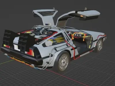 Delorian 12  3D model