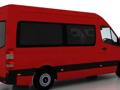 Mercedes Benz Sprinter L2H2 2009 Passenger UK 3D model