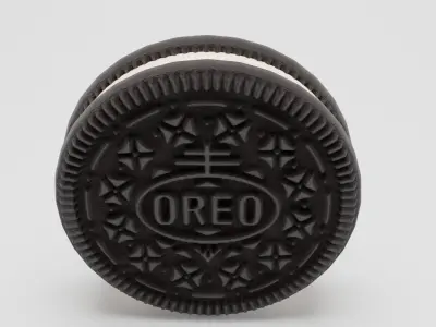 Black Oreo Cookie 3D Modell 3D model
