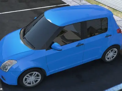 Maruti Swift Low-poly 3D model