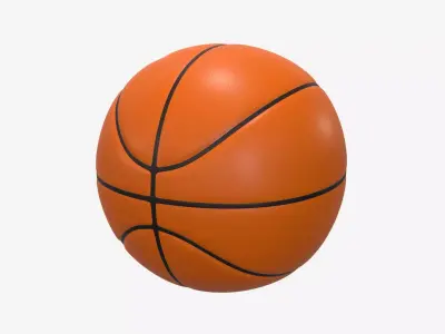 Highly detailed Basketball ball PBR 3D model