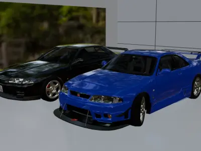 All Nissan Low-poly 3D model